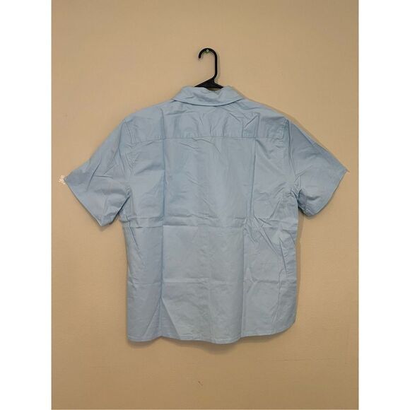 New! Asos Reclaimed Vintage Inspired Short Sleeve Oxford Shirt Medium - Picture 2 of 10